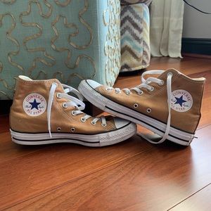 Mustard high top All-Star Converse